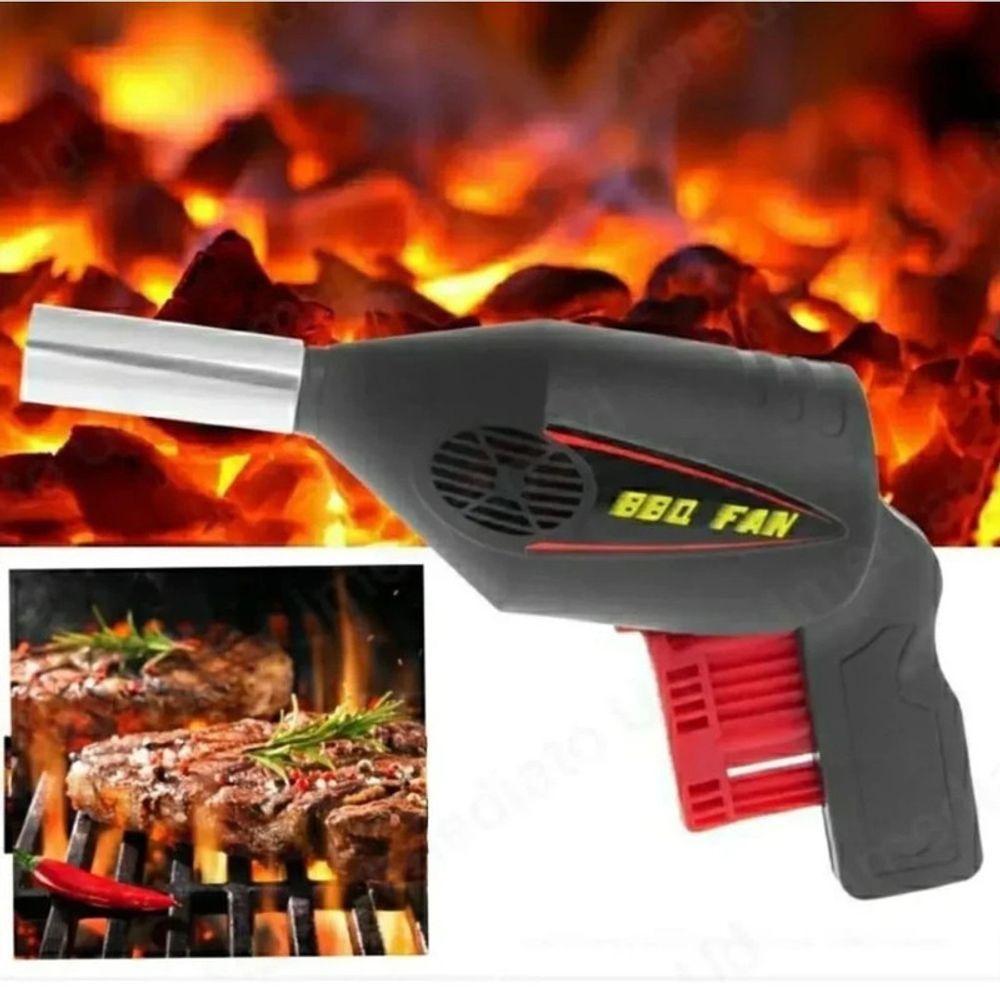 Soprador Acendedor Churrasqueira Faça Brasa Forte Rápido - 10