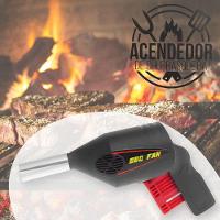 Soprador Acendedor Churrasqueira Faça Brasa Forte Rápido - 2