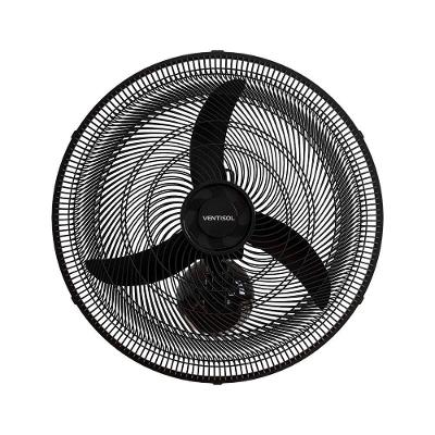 Ventilador De Parede Oscilante 50cm Em Plástico Ventisol New Preto 127v