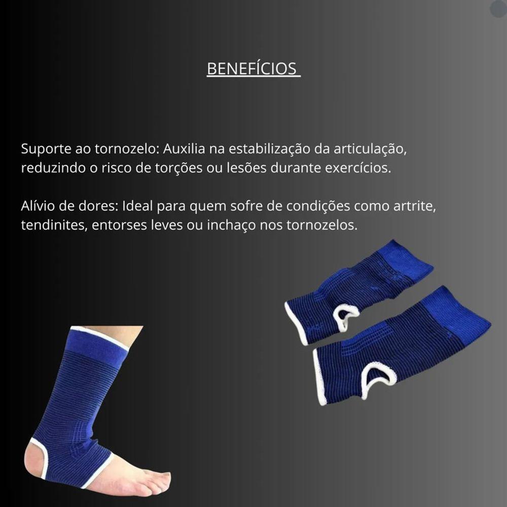 Tornozeleira Elástica Protetor Tornozelo Calcanhar Flexível - 2
