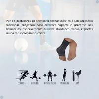Tornozeleira Elástica Protetor Tornozelo Calcanhar Flexível