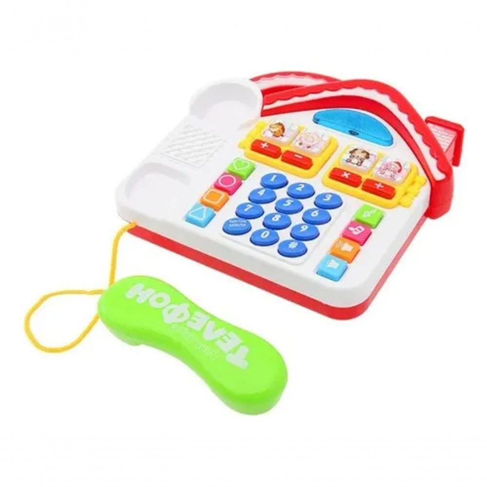 Telefone Infantil Divertido Casa Com Som Luz Brinquedo - 2