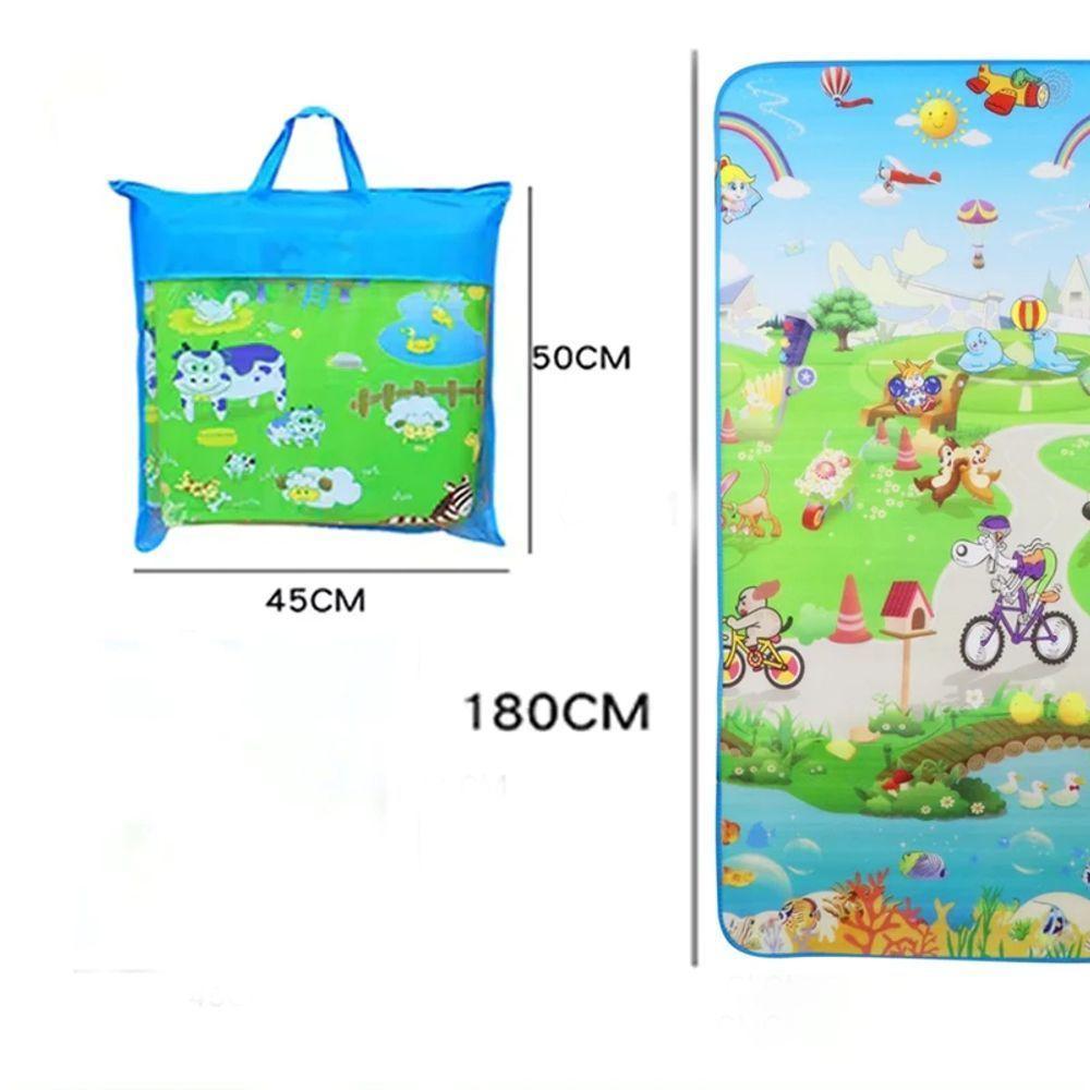 Tapete Infantil Dupla Face Atividades Bebê Grande 180x120 Cm - 5