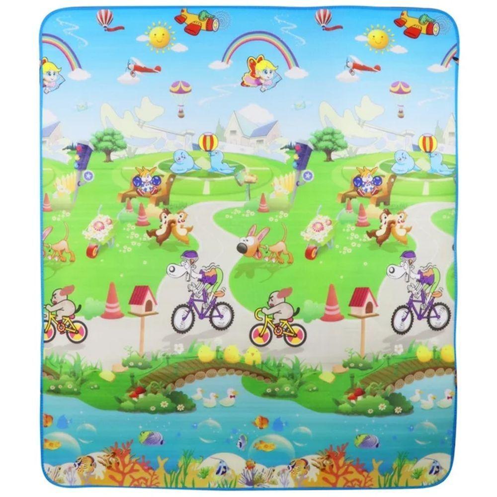 Tapete Infantil Dupla Face Atividades Bebê Grande 180x120 Cm - 9