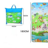 Tapete Infantil Dupla Face Atividades Bebê Grande 180x120 Cm - 5