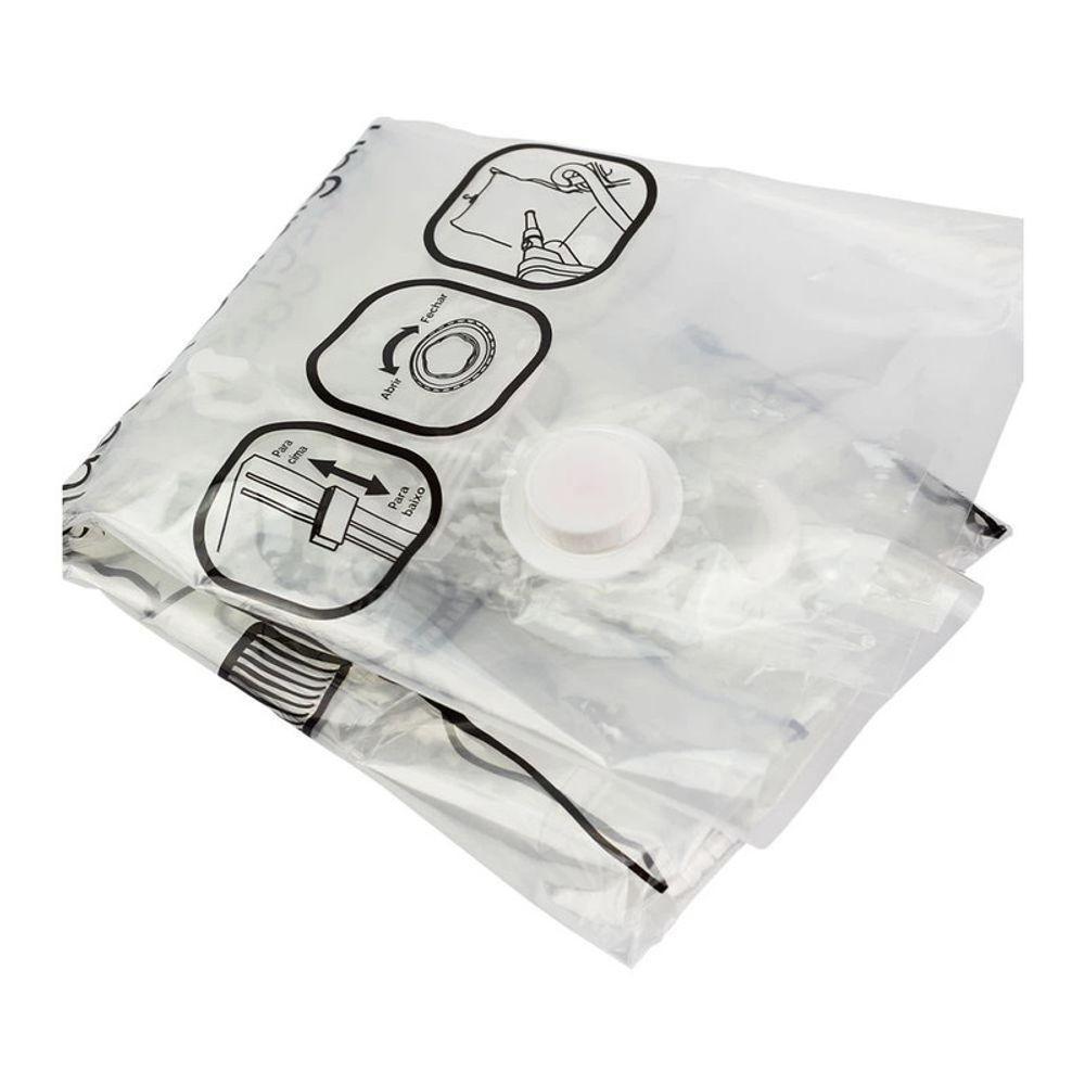 Saco Vácuo Grande Casaco Viagens Com Cabide Organizador - 5