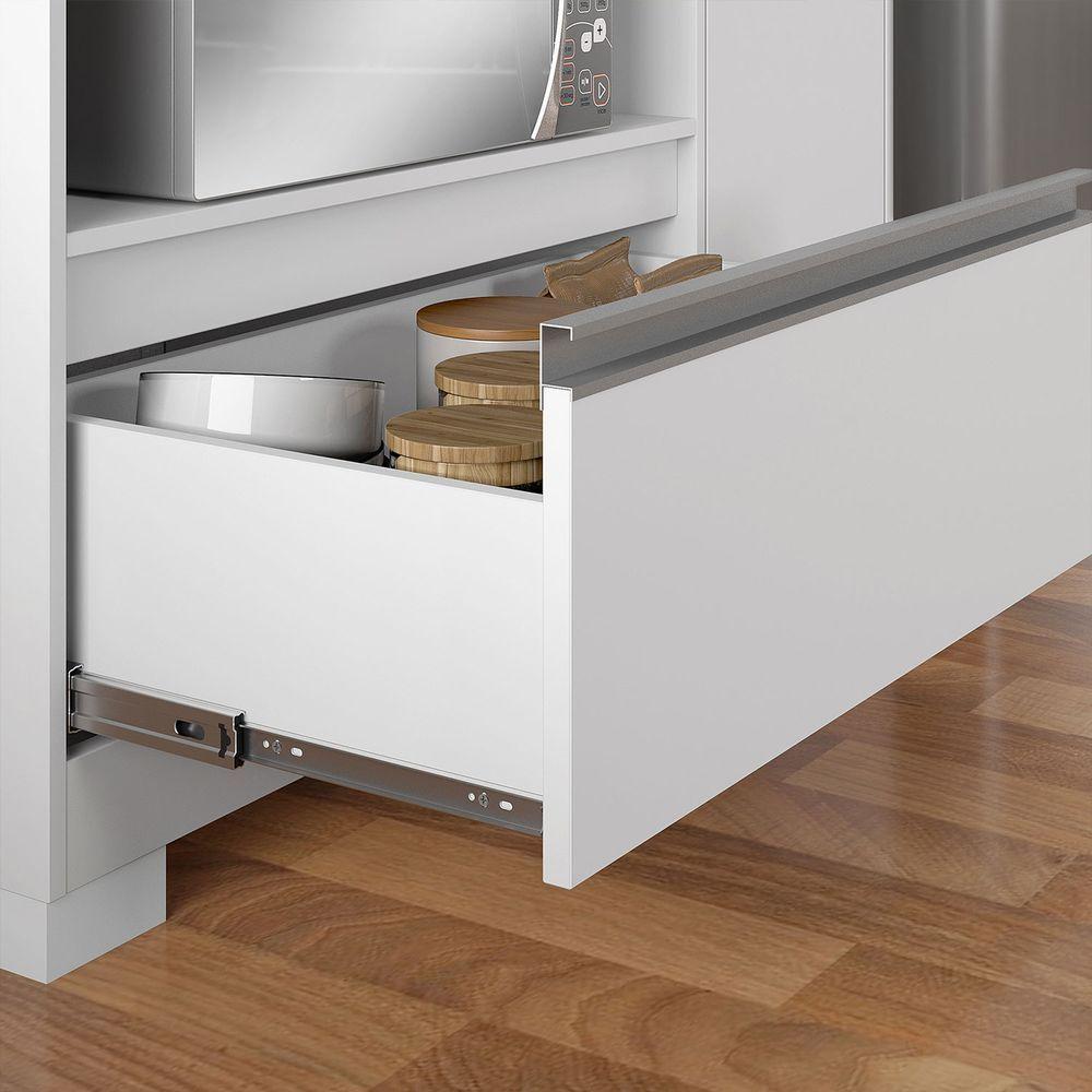 Balcão Cooktop Zenith Branco Com Granito - Móveisaqui - 3