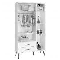 Jogo De Quarto Retrô Para Bebê Completo 3 Portas Isis Areia Fosco - Moveisaqui - 7