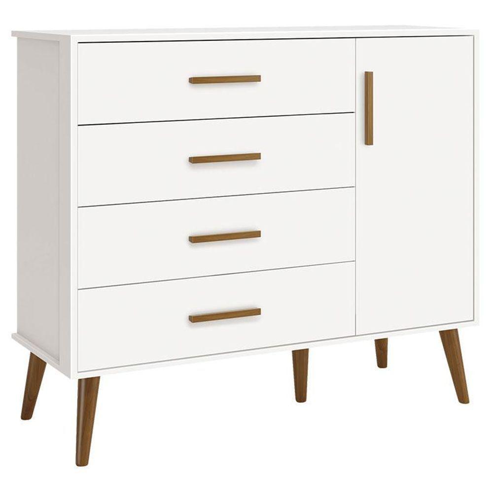 Quarto De Bebê Isis 3 Portas Branco Acetinado Com Colchão Gazin - Reller - 9