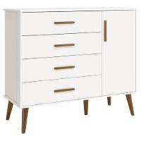 Quarto De Bebê Isis 3 Portas Branco Acetinado Com Colchão Gazin - Reller - 9