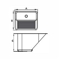 Tanque Em Aço Inox Monobloco Ghelplus Para Embutir 43,5x43,2cm - 3