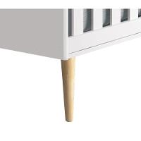 Berço Americano Théo New Branco Fosco Com Natural - Moveisaqui - 3