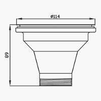 Válvula Ghelplus Inox Para Cubas E Pias 4.½’’ Plus - 3