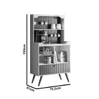 Cantinho Do Café Rubi Off White Com Tauri Ripado - Lukalian - 4