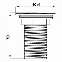 Válvula Ghelplus Para Cuba De Lavabo Pop Up Interno - 3