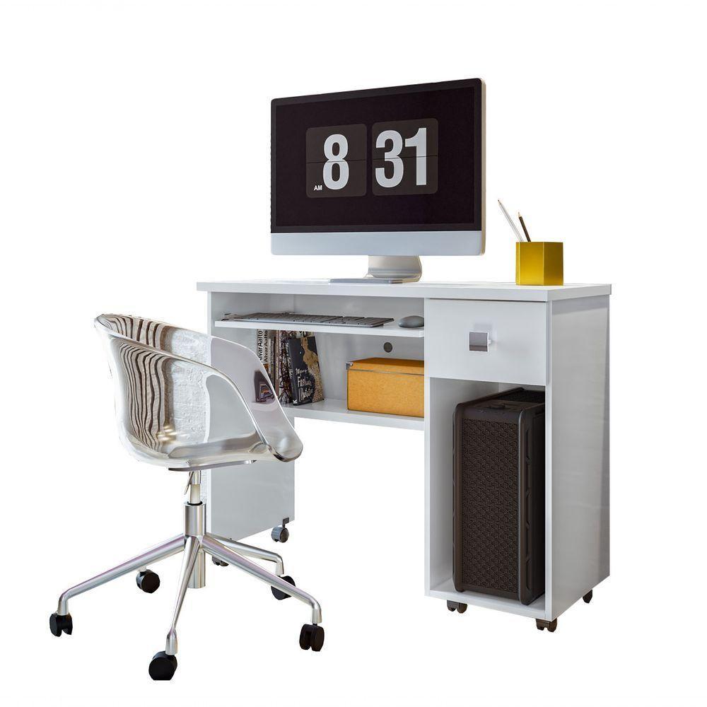 Escrivaninha Vicenza Branco - Lukaliam Móveis - 1