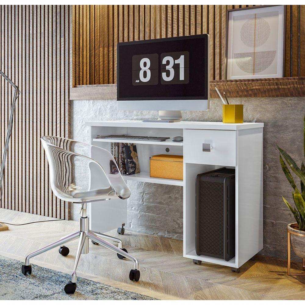 Escrivaninha Vicenza Branco - Lukaliam Móveis - 2