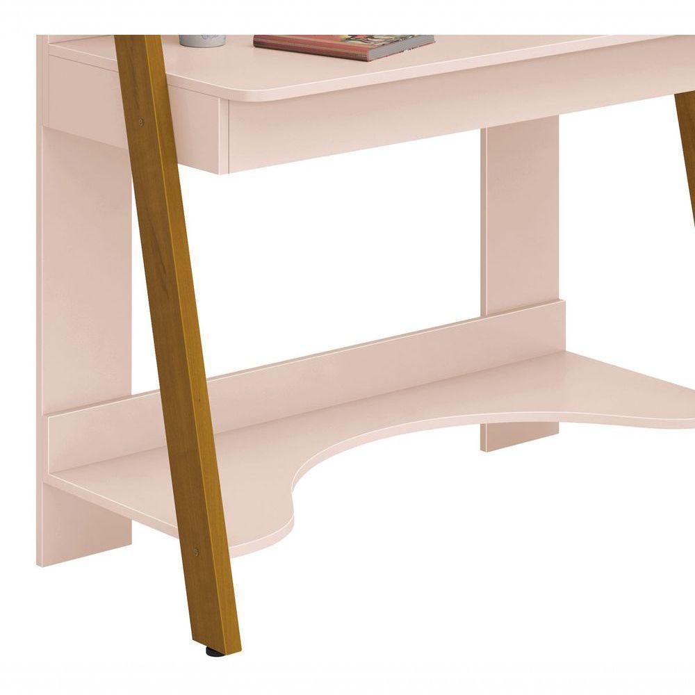 Estante Escrivaninha Simba Rosa Fosco - Reller - 5