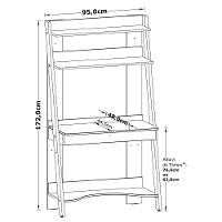 Estante Escrivaninha Simba Rosa Fosco - Reller - 7