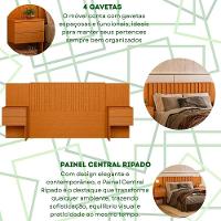 Cabeceira Olinda 4 Gavetas Quarto Cinamomo - Albatroz