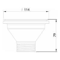 Válvula Ghelplus Em Inox Para Cubas E Pias 4.½ - 3