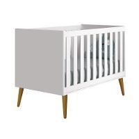 Jogo De Quarto Para Bebê Completo 3 Portas Théo New Branco Fosco Com Madeira - Reller - 5