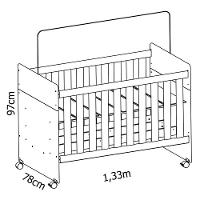 Berço Americano Katatau Branco Brilho - Reller - 7