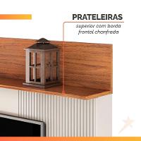 Estante Home Theater Para Tv Até 70 Polegadas 1,82m 2 Portas Duna Off White/madeirado Off White / Madeirado - 5
