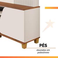 Estante Home Theater Para Tv Até 70 Polegadas 1,82m 2 Portas Duna Off White/madeirado Off White / Madeirado - 8