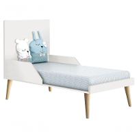 Berço Americano Théo New Branco Fosco Com Natural - Reller - 5