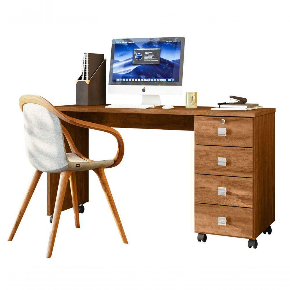 Escrivaninha Dubai Amêndoa - Lukaliam Móveis - 1