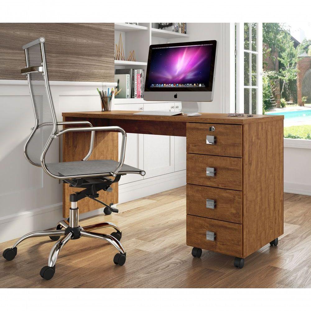 Escrivaninha Dubai Amêndoa - Lukaliam Móveis - 2