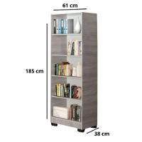 Kit Estante Para Livros Mesa Escrivaninha Onix Natural