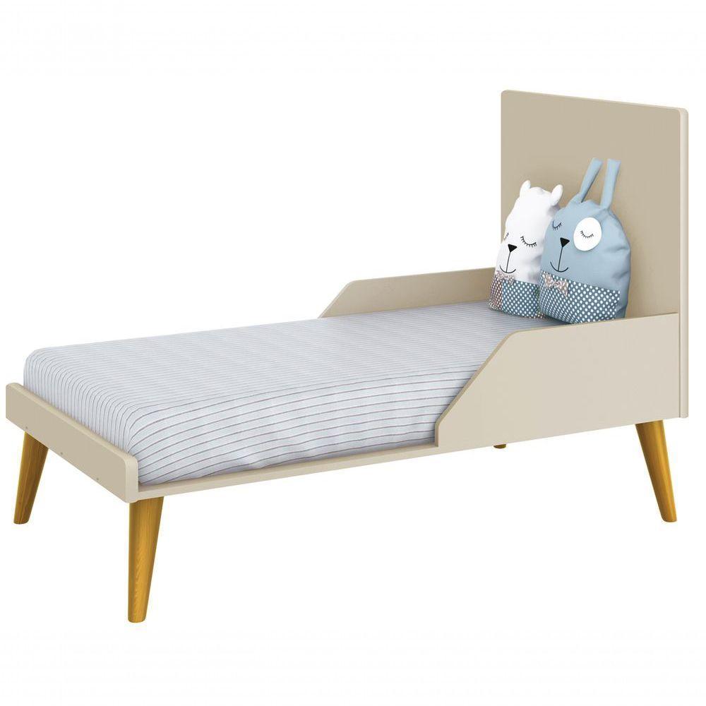 Berço Americano Théo New Areia Fosco Com Madeira - Moveisaqui - 5