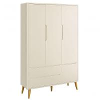 Jogo De Quarto Para Bebê Completo 3 Portas Théo New Areia Fosco Com Madeira - Moveisaqui - 6