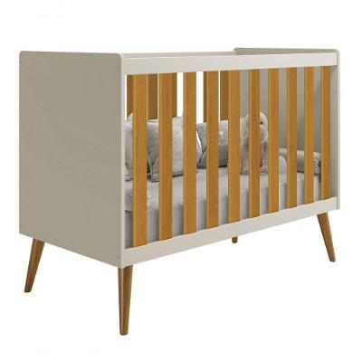 Berço Americano Retrô Isis Areia Fosco Com Savana Fosco - Moveisaqui