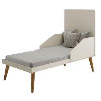 Berço Americano Retrô Isis Areia Fosco Com Savana Fosco - Moveisaqui - 2