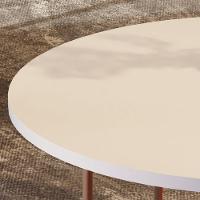 Mesa De Centro Jb 8006 Luxo Off White Pe Bronze - Moveis Jb - 5