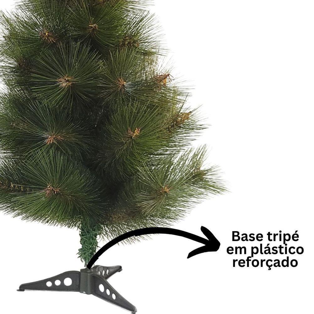 Árvore De Natal Pinheiro Cacto Verde Premium 35 Galhos 60cm - Master Christmas - 6