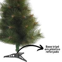 Árvore De Natal Pinheiro Cacto Verde Premium 35 Galhos 60cm - Master Christmas - 6