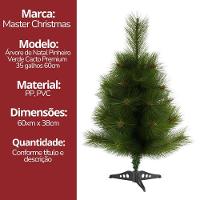 Árvore De Natal Pinheiro Cacto Verde Premium 35 Galhos 60cm - Master Christmas - 7