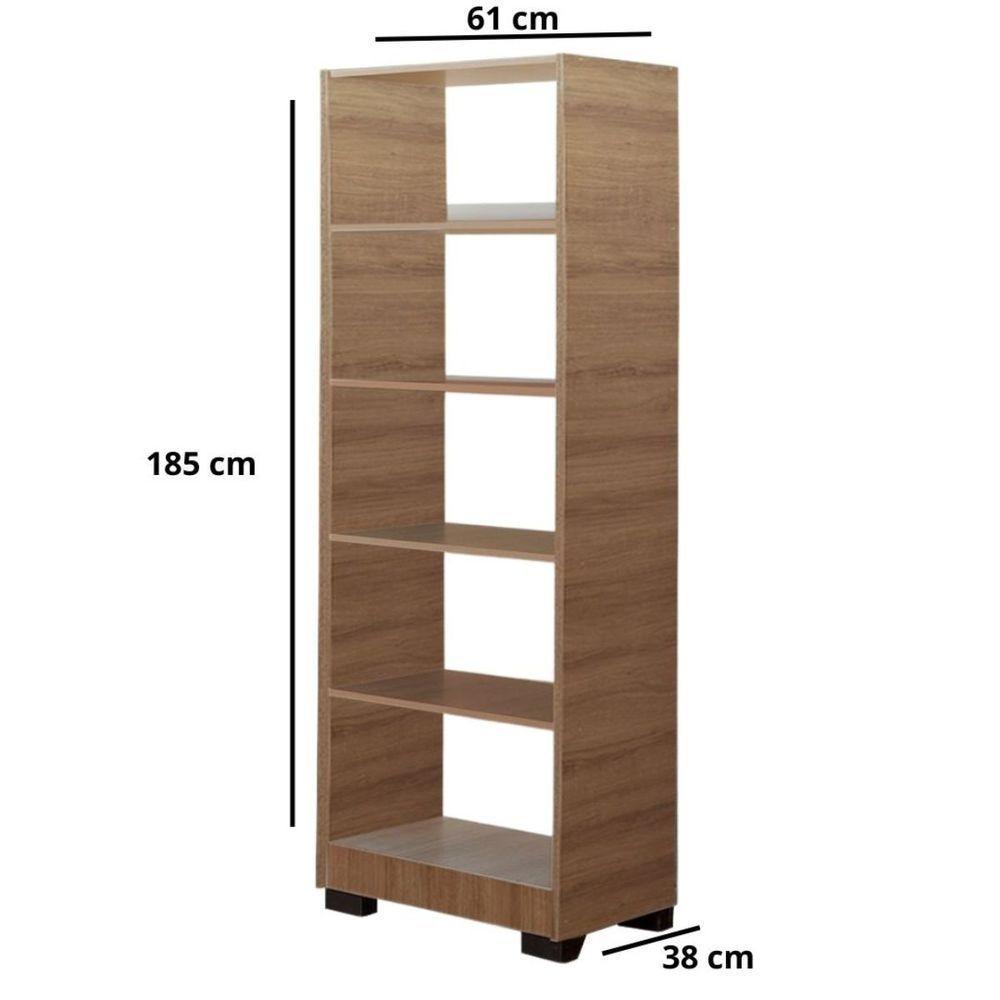 Kit Estante Para Livros Mesa Escrivaninha Giovana Mel - 8