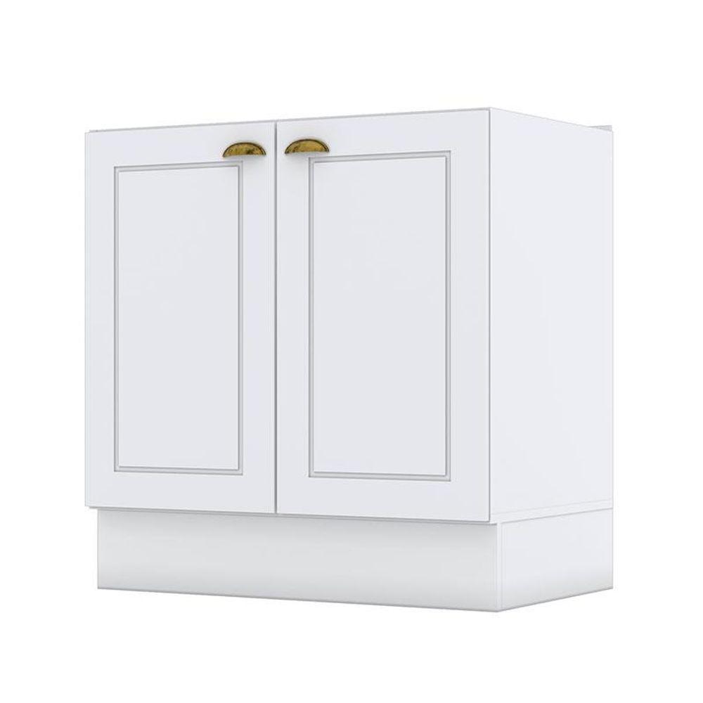 Balcão 2 Portas 80 Cm Nova York Branco Hp - Henn - 1