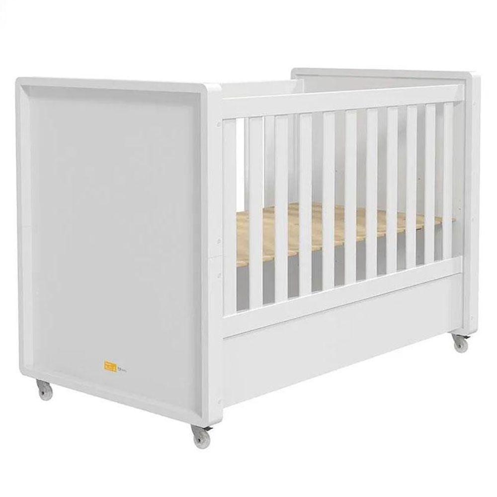 Berço Tutto New E Guarda Roupa Infantil Mississipi Ambiente 4 Portas Branco Fosco Com Colchão Gazin - Matic - 4