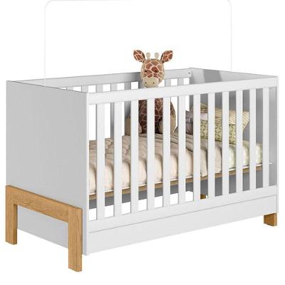 Berço Americano Mini Cama Fantasia 4300 em MDP MDF Branco Acetinado com Certificado Inmetro