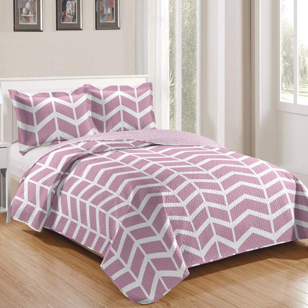 Kit Cobre Leito Casal + 2 Porta-travesseiros Patchwork Gales - 1 - 1