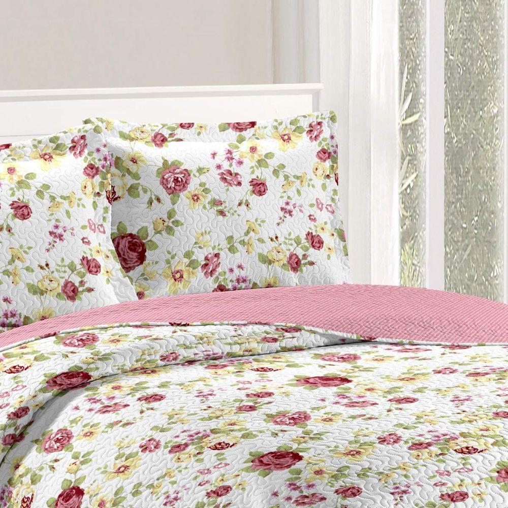 Kit Cobre Leito Queen + 2 Porta-travesseiros Patchwork Napoli - 8 - 2