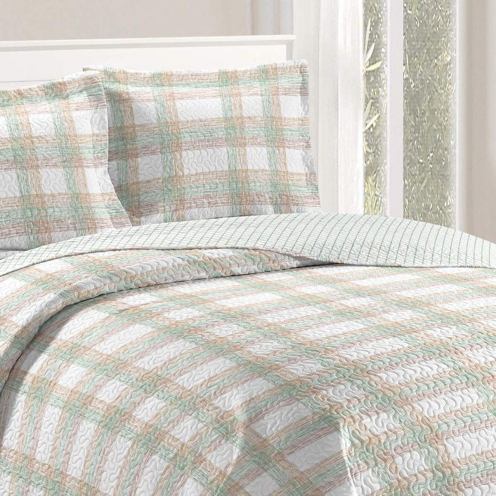 Kit Cobre Leito Casal + 2 Porta-travesseiros Patchwork Gales - 8 - 2