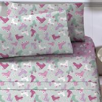 Jogo De Lençol Planeta Mágico Solteiro 3 Peças Infantil Estampado - Patins - 100% Poliéster - 2