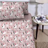 Jogo De Lençol Planeta Mágico Solteiro 3 Peças Infantil Estampado - Dogs - 100% Poliéster - 1